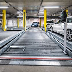 Car enters the parking system