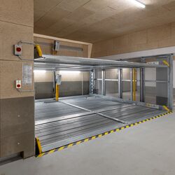 Car parking system in an underground car park