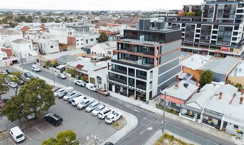 Aerial view of a building in Brunswick