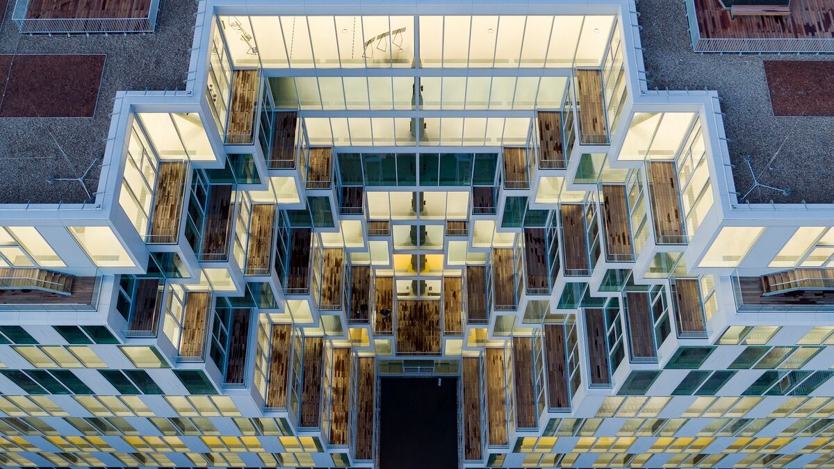 Aerial view of the UP! Berlin office building