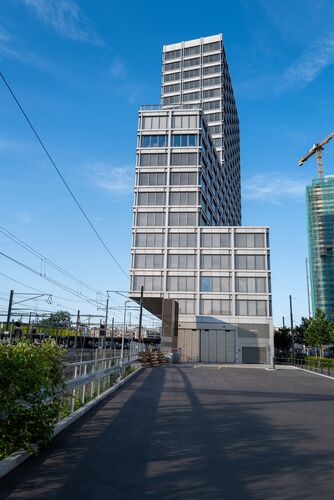 Exterior view of the Franklin Tower in Zurich