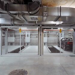 Car parking system in an underground car park