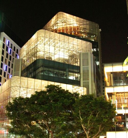 Exterior view of the building on Orchard Road in Singapore