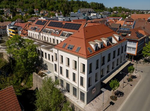 Aerial view of a building in Balingen