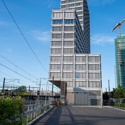 Exterior view of the Franklin Tower in Zurich