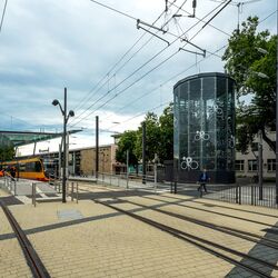 Overview of the station forecourt in Heilbronn